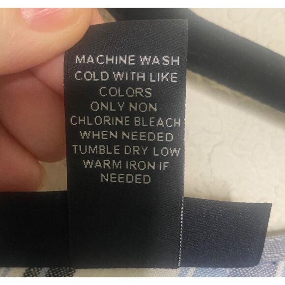 Lane Bryant Linen Blend Crop Jumpsuit Womens Size 22 Blue Striped Wide Leg - Picture 3 of 15